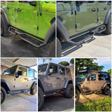 OEDRO 6" Running Boards Two-Stair Fit for 2018-2026 Jeep Wrangler JL 4 Door