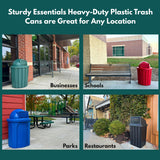 Campus Collection 42 Gallon Plastic Commercial Garbage Can