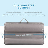 Home Office Lap Desk with Device Ledge, Mouse Pad, and Phone Holder - Oak Woodgrain LapGear