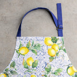 Maison d' Hermine Apron for women with Pocket 100% Cotton 27.50"x31.50" 1 Piece Adjustable Neck Strap & long ties Apron Men, Chef, Wedding, Cooking, Gardening, Server Spring/Summer (Citrus)