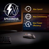 Strix Impact III Wireless Gaming Mouse, 57 G Lightweight, 36K DPI Sensor, Bluetooth & 2,4GHz RF, ROG SpeedNova