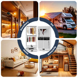 Clothes Dryer, Portable Foldable Drying Machine with Timer, Easy Carry Laundry Drying Wardrobe with Large Capacity, Electric Dryer/Rack for Home | Appartments | RV (Grey DF1)