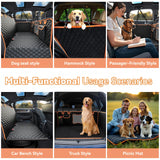 Back Seat Extender for Dogs,Dog Car Seat Cover for Back Seat with Hard Bottom Holds 500 lbs,Car Seat Protector,Waterproof Extender for Dogs,Pet Bed for Full Size F150/RAM1500/Silverado Crew Cab Pickup