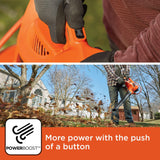 BLACK+DECKER Electric Leaf Blower, Leaf Vacuum and Mulcher 3 in 1, 250 mph Airflow, 400 cfm Delivery Power
