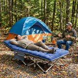 ABORON XXL Camping Cot for Adults 900LBS - 78"×32" Oversized Folding Bed with Mattress Pad, Heavy Duty 1200D Oxford Outdoor Cot with Carry Bag