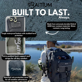 Baitium Fishing Backpack, Tackle Bag With Rod Holders, 40L Capacity With Cooler, Rain Cover, Insulated Pocket, 4 Tackle Trays Included- (Green)
