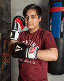 Title Boxing Classic Leather Super Bag Gloves 2.0, Black/White/Red, X-Large Title Boxing