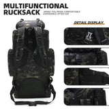 King'sGuard 100L Camping Hiking Backpack Molle Rucksack Military Camping Backpacking Daypack King'sGuard