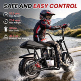 BRM40 Mini Gas Pit Bike for Teens 40cc 4-Stroke Dirt Bike for 18 MPH