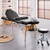 Massage Bed Wide Tattoo Table with Bolster & Carrying Bag Yaheetech