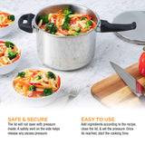 Zavor DUO 8-pc Pressure Canning Set - Pressure Cooker 10 Quart w/Complete Pressure Cooker Canning Kit, including Wide Mouth Canning Funnel, Canning Rack & 5 other Essential Canning Tools