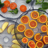 NutriChef Electric Countertop Food Dehydrator - Professional Multi-Tier Food Preserver - Dehydrates Fish, Meats, Mushrooms, Fruits & Vegetables - 5 Easy to Clean Stackable Trays., One Size, Black