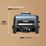 Ninja Woodfire ProConnect Premium XL Outdoor Grill & Smoker, Blue & Gold