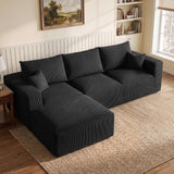 113" Modular Sectional Sofa Boneless L-Shaped Couches for Living Room