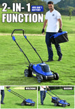 WILD BADGER POWER Lawn Mower 40V Brushless 18" Cordless, 5 Cutting Height Adjustments Electric Lawn Mower