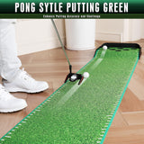 CHAMPKEY Golf Putting Green Indoor - Advanced Guides Golf Putting Mat - Enhance Putting Accuracy and Challenge