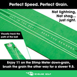 Golf Roll The Rock Putting Mat - Have Fun Perfecting Stroke, Alignment, Speed Control, Visualization, Consistency EyeLine Golf