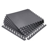 Marcy Interlocking Waterproof Flooring Mat for Exercise Equipment & Accessories MAT-20,Black MARCY