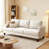 Gericco Mid Century Modern 89" 3-Seater Couch for Living Room, Beige