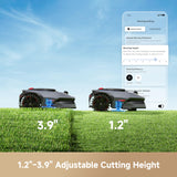 MOVA LiDAX Ultra 1000 Robot Lawn Mower Wire Free for 1/4 Acre, RTK-Free+360° 3D LiDAR+AI Vision Auto Mapping, Zero-Edge Cutting, Cutting Height 1.2"-3.9", 45% Slope, Up to 150 Managed Zones Dual Maps