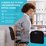 Comforts Seat Cushions | Office Chair Cushions for Desk, Car, Wheelchair| Ergonomic Memory Foam Seat Cushion