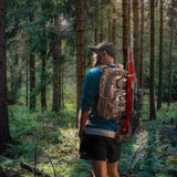 OUUTMEE Hunting Backpack, Camo Outdoor Hunting Pack for Bow or Rifle with Holder for Hunting, Camping, Hiking OUUTMEE