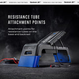 Reebok Deck Multipurpose Adjustable Bench Aerobic Strength Training Incline and Decline, Blue Reebok