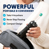 Puur Smile Professional Water Flosser - Advanced Dental Care for a Healthier Mouth, Gum, and Teeth - IPX7 Waterproof Oral Irrigator | 6 Replacement Tips, Travel-Friendly, Rechargeable - Oral Hygiene