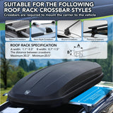 GarveeTech Rooftop Cargo Box Carrier, Dual-Side Opening Luggage Storage