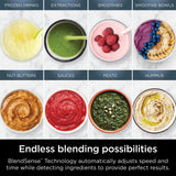 Ninja Full Size & Personal Blender I All-in-One | For-Smoothies, Food and More | BlendSense Tech I Includes 72 oz. Pitcher & (2) 24 oz. To-Go Cups with Lids | 1800 Peak Watt | Black | TB301