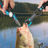 4PC Fishing Tool Kit, Fish Lip Gripper with Scale, Muti-Function Fishing Pliers FLISSA