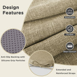 Set of 6 Chair Cushions for Metal Dining Chairs 14x14 Chair Pads with Ties Non Slip Thick Seat Cushions