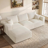 113" Modular Sectional Sofa Boneless L-Shaped Couches for Living Room