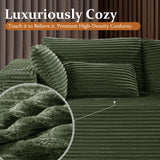 138" Cloud Sectional Couch, Comfort L Shaped Boneless Couch for Living Room