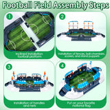 Mini Foosball Table for Kids, Tabletop Foosball Soccer Game, Portable Indoor Football Table Game Toy for Boys Girls Ages 3-12, Family Party Game, Gifts for Kids