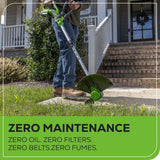 Greenworks 24V 12" Cordless String Trimmer/Edger (Gen 2), 2.0Ah Battery and Charger Included