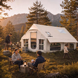Inflatable Tent for Camping 8-12 Person, 4 Season Family Glamping Tent