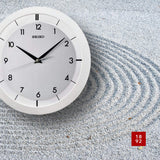 SEIKO QXA520WLH Metal Non Ticking Wall Clock, White, 11 Inch