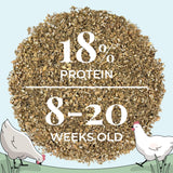 Mile Four Organic Chicken Grower Mash Feed Kit + Grit + Oyster Shell