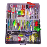 Pezlun Fishing Lures Freshwater Bait Tackle kit.Tackle Box Including Fishing Tools,crankbaits topwater Lures,Soft Lures,Jigs,Spoons and More Fishing Gear Set.Suitable for Bass Trout Salmon.(A245PCS) Pezlun