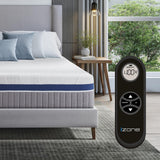 IZONE Smart Mattress, Dual-Sided Adjustable, Plush to Firm, Personalized Lumbar Support for Couples, Compatible with Adjustable Bases, 100-Night Trial (12-Inch, Split King)