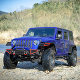OEDRO Fender Flares w/Signal Lights Compatible with 2018-2026 Jeep Wrangler JL & JLU Unlimited (2-Door & 4-Door), Off-Road Widened Steel Front & Rear 4 PCS Set