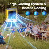 AKIRES 8980CFM Swamp Coolers,Portable Evaporative Air Cooler for 1730 Sq.ft of Space, Cooling Fan for Outdoor,Indoor Use(55IN)