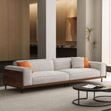 NessCarsti Modern 4-Seater Upholstered Fabric Sofa for Living Room, 111.8"