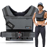 Weighted Vest 60lb Space Gray Removable Iron Weights for Men and Women Workout for Calisthenics and Fitness Sport Training