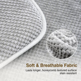 Chair Cushions for Dining Chairs, Set of 4 Memory Foam Seat Cushions with Non-Slip Backing & Ties