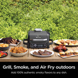 7-in-1 Outdoor Electric Grill & Smoker - Grill, BBQ, Air Fry, Bake, Roast, Dehydrate & Broil Ninja