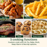 Cuisinart ClearView 4-Quart Air Fryer with Glass Basket and PFAS-Free Ceramic Nonstick Crisper Plate, 5 Cooking Functions, 2 Custom Presets, Adjustable Temperature up to 450°F, 3-Year Warranty, AFC-4