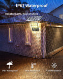 Ofuray Of-10000W Solar Flood Lights Outdoor,18Ah High-Power Solar Street Light with Motion Sensor,4 Lighting Modes, 3000K/4000K/6500K, Dusk to Dawn, 9.8FT Cable, Adjustable Angle, Pole & Wall Mount