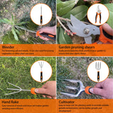 Gardening Tools,10PCS Stainless Steel Heavy Duty Garden Tool Set,Non-Slip Ergonomic Handle and Outdoor Garden Shovel